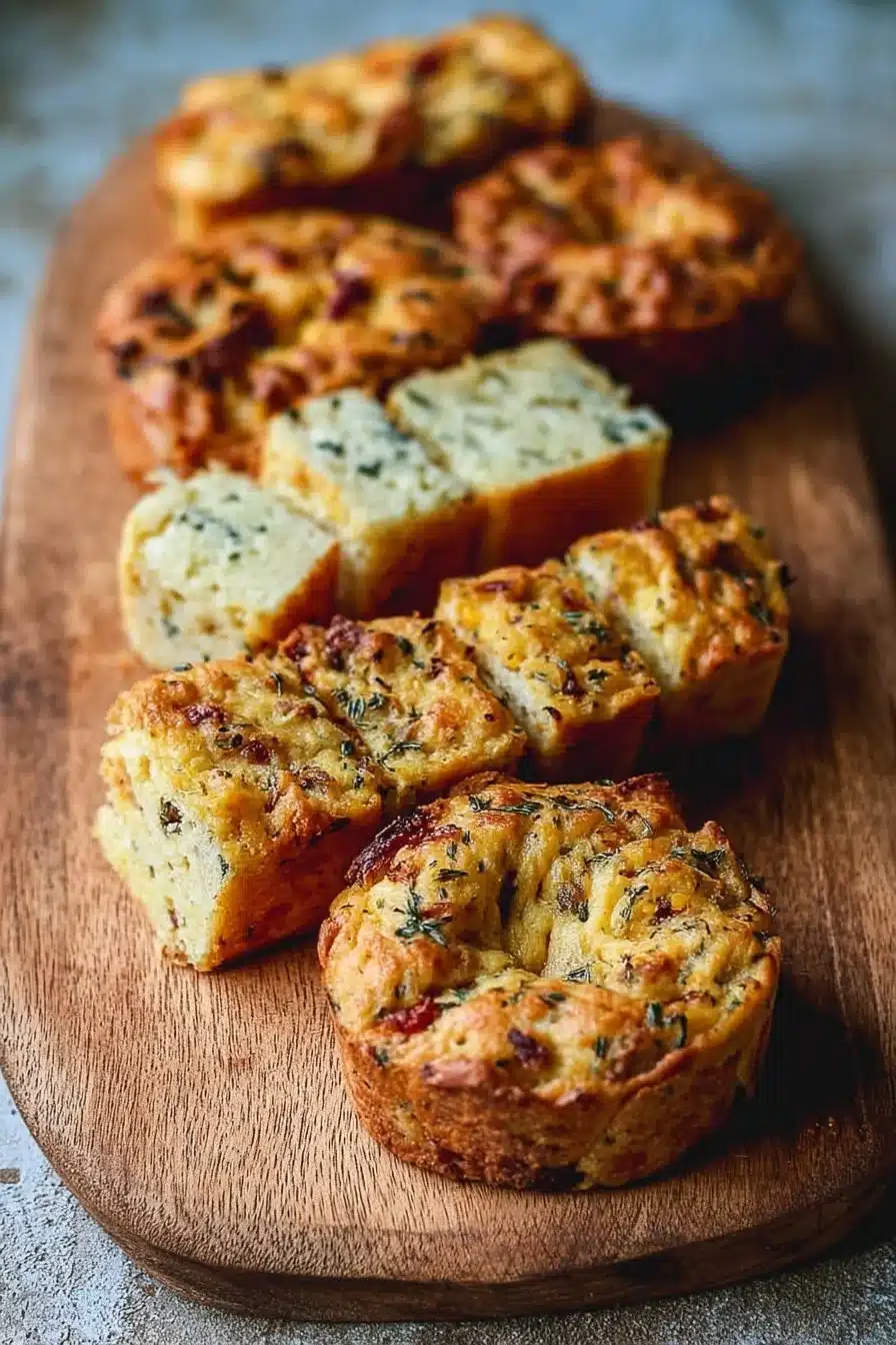 Assortiment de gâteaux salés pour l'apéritif, préparés avec une seule pâte