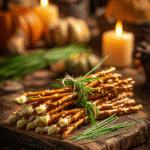 Balais de sorcière en bretzel et fromage, apéritif Halloween facile et ludique pour enfants et adultes