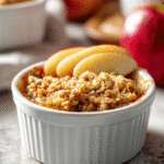 Crumble aux pommes healthy à l’avoine et sirop d’érable