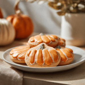 Biscuits citrouille glaçage orange - dessert Halloween facile et amusant