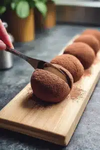Boules gourmandes au café prêtes à être dégustées.