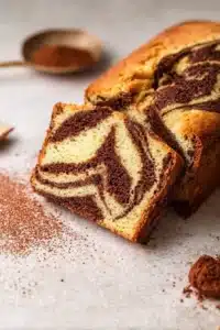 Recette de Cake Marbré Très Moelleux avec un mélange de chocolat et vanille
