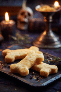 Crackers Halloween ossements au parmesan - apéritif croustillant