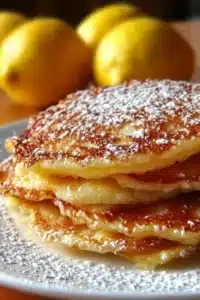 Crêpes au yaourt garnies de pommes, prêtes en un rien de temps