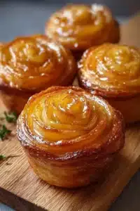 Recette de Cruffins Tarte aux Pêches, un dessert gourmand et croustillant