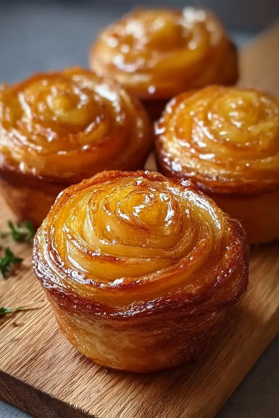 Recette de Cruffins Tarte aux Pêches, un dessert gourmand et croustillant