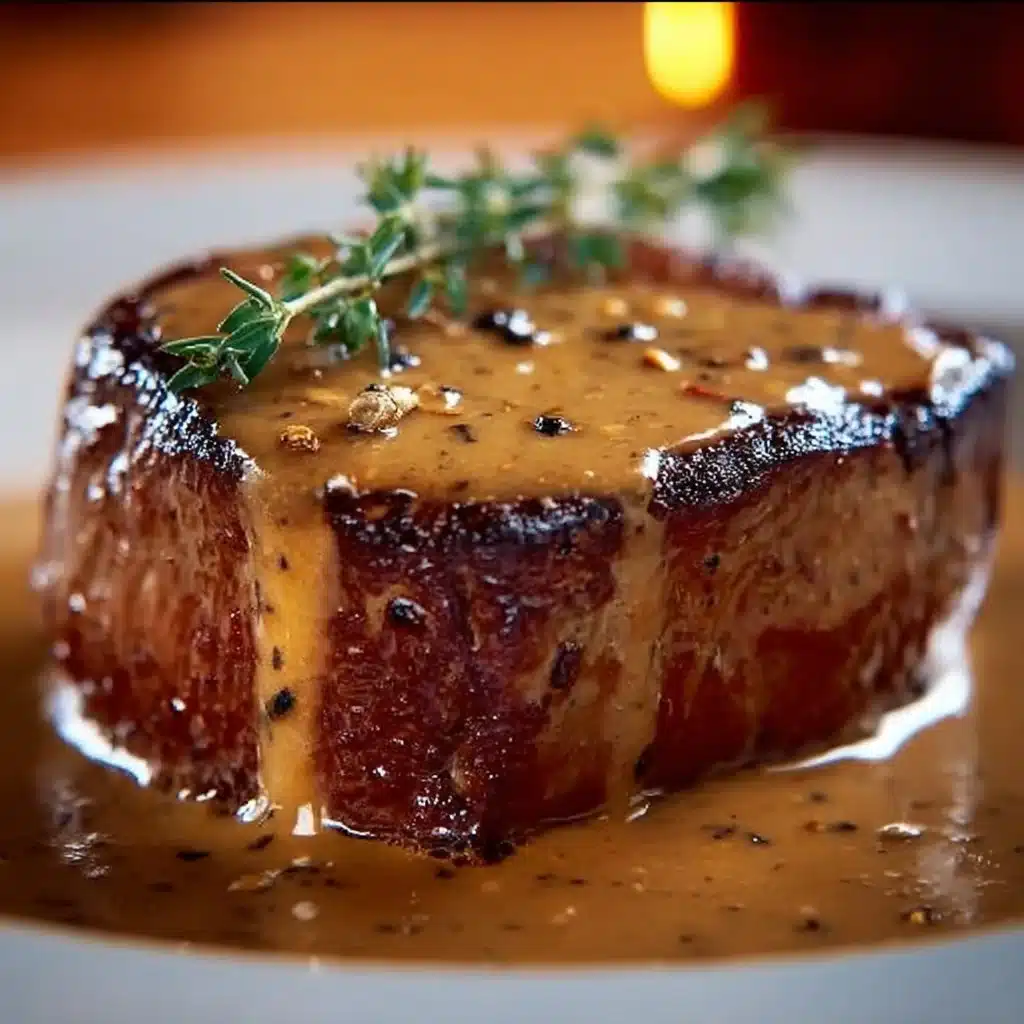 Filet mignon au miel et moutarde, un plat exquis et savoureux.