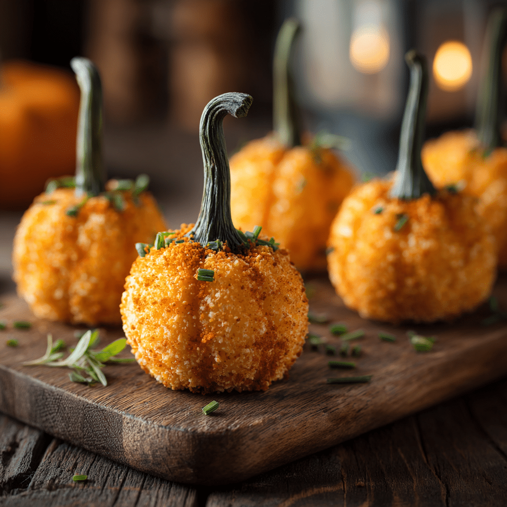 Fromages enrobés façon citrouilles – apéritif Halloween original et savoureux