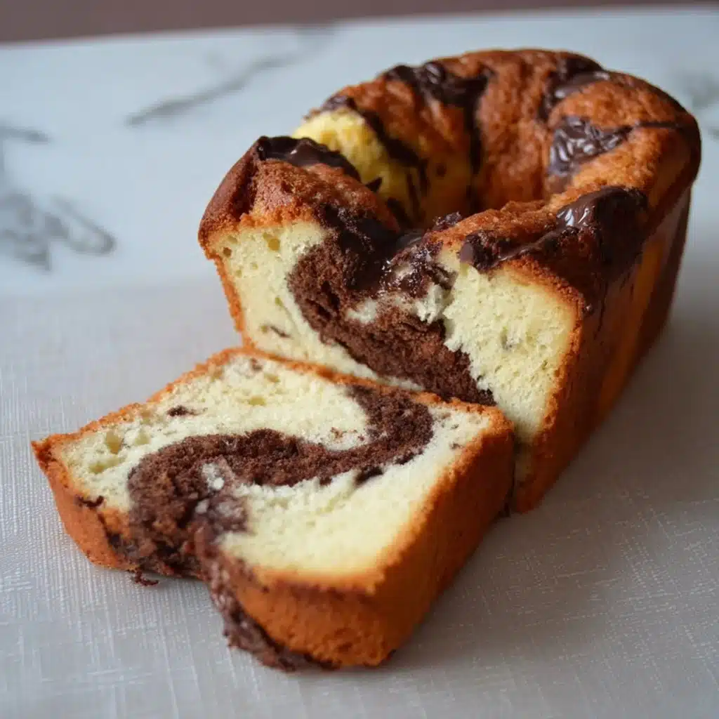 Gâteau Yaourt Marbré Poire Chocolat savoureux et moelleux
