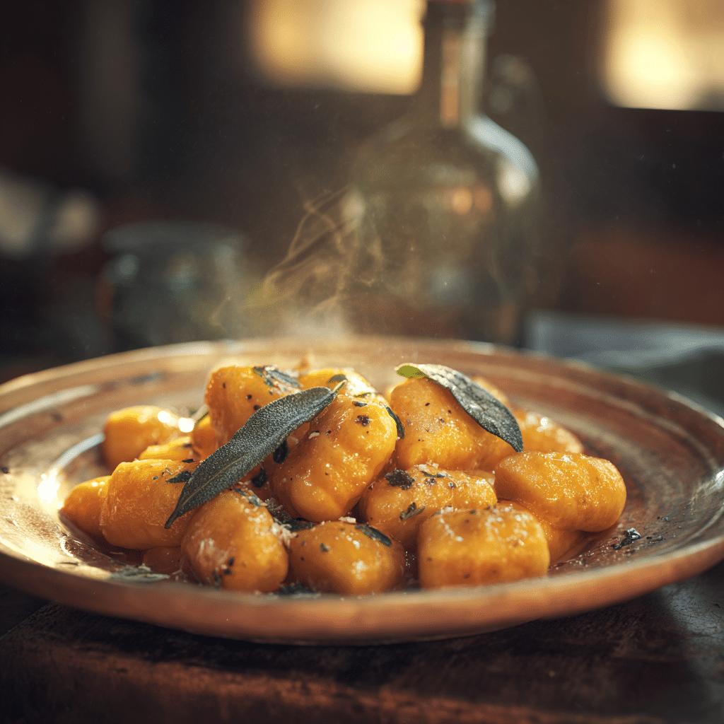 Gnocchis de butternut maison au beurre de sauge — recette automnale douce et réconfortante