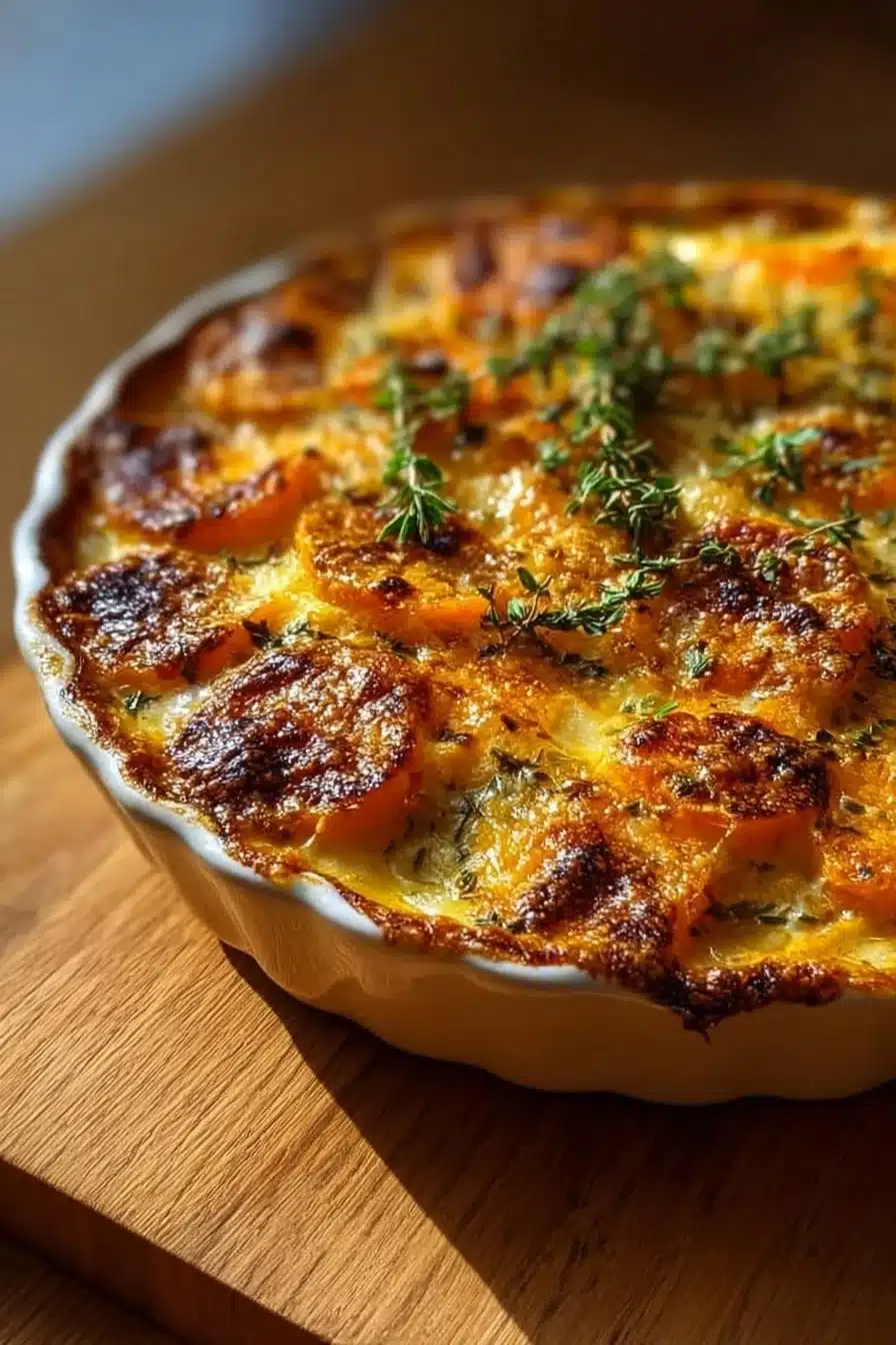 Gratin dauphinois de butternut: plat crémeux et savoureux à base de courge