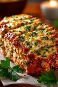 Recette de pain de viande poulet ail parmesan