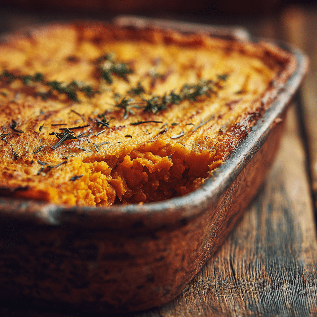 Parmentier vegan potimarron lentilles – recette automnale saine et gourmande