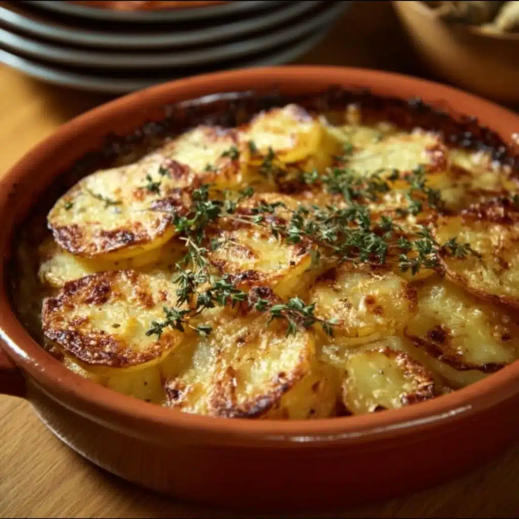 Pommes de Terre Rôties à l’Ail et au Parmesan, dorées et croustillantes