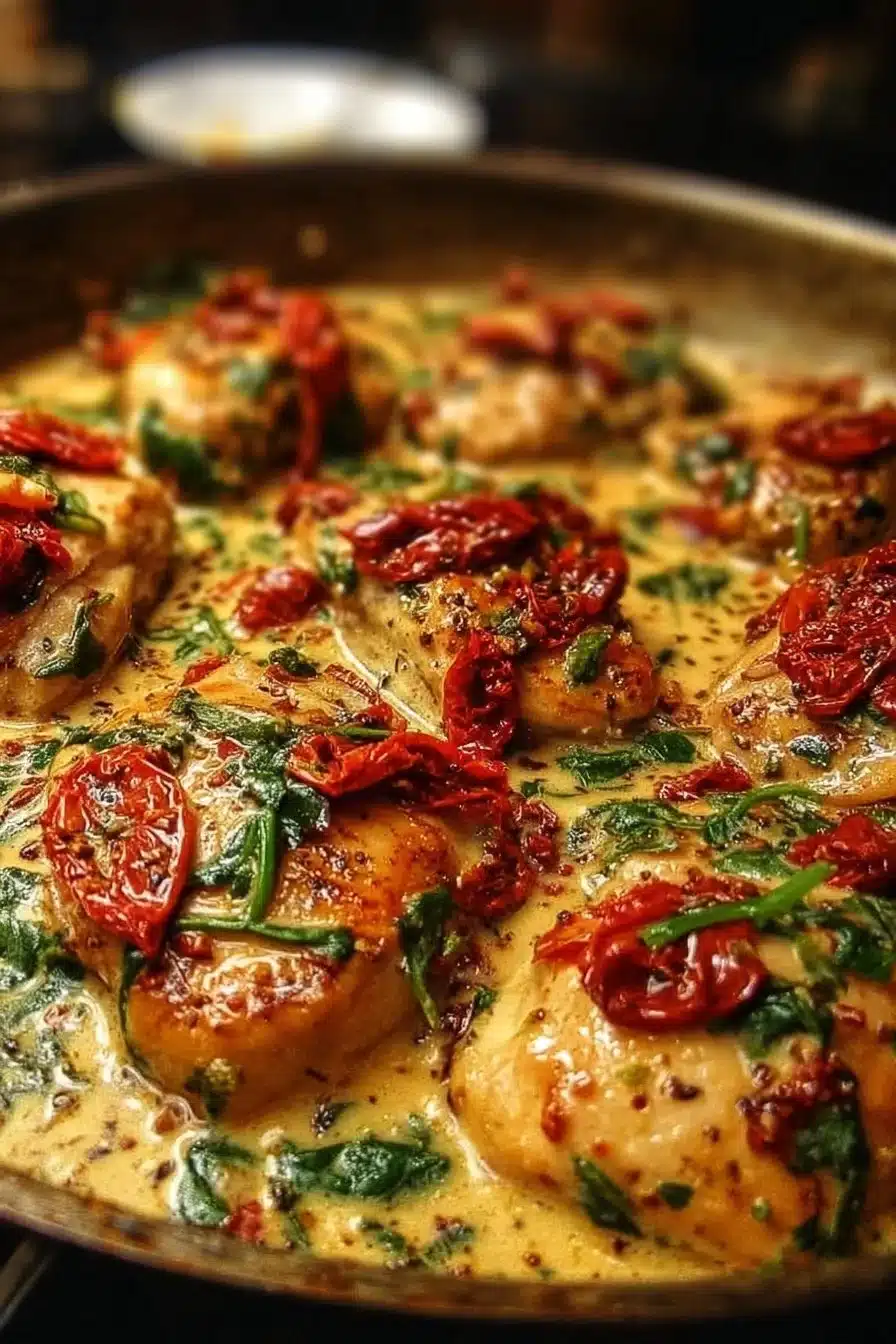 Poulet à la Toscane, un plat savoureux inspiré de l'Italie