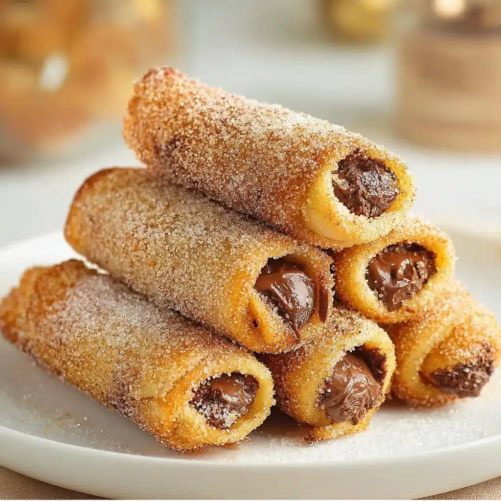 Roulés au chocolat façon pain perdu, un dessert chocolaté et savoureux.