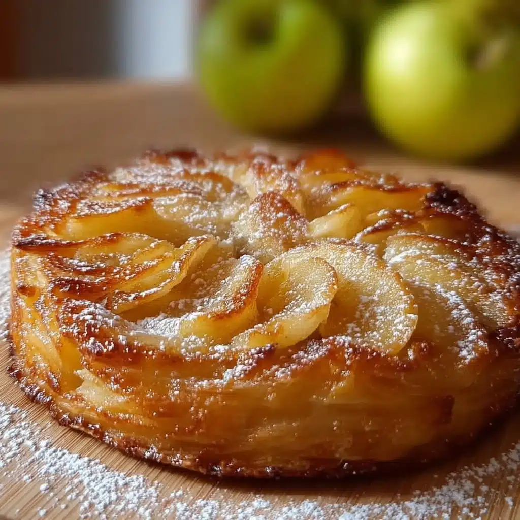 Tarte aux Pommes maison avec des pommes fraîches et une croûte dorée
