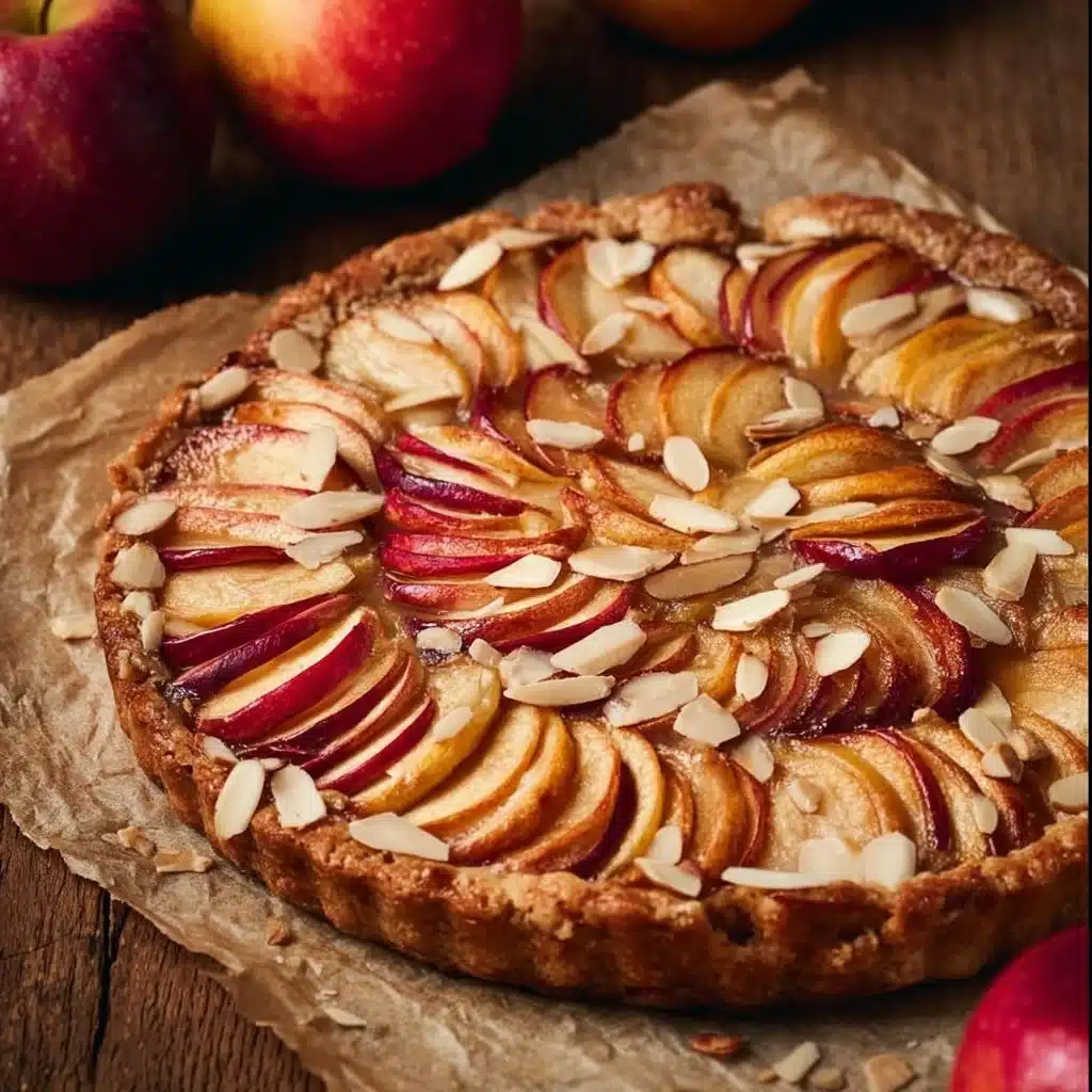 Image d'une tarte rustique aux pommes dorées et appétissantes