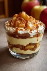 Tiramisu Caramel Beurre Salé avec des pommes délicieuses en dessert