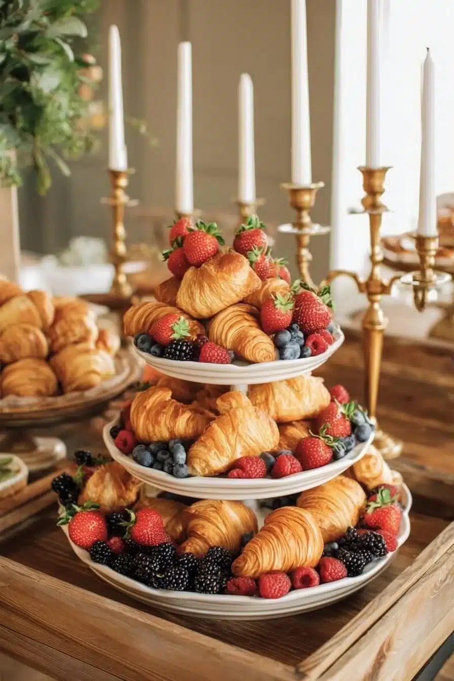 Buffet de brunch élégant avec des plats variés et savoureux pour un dimanche parfait.