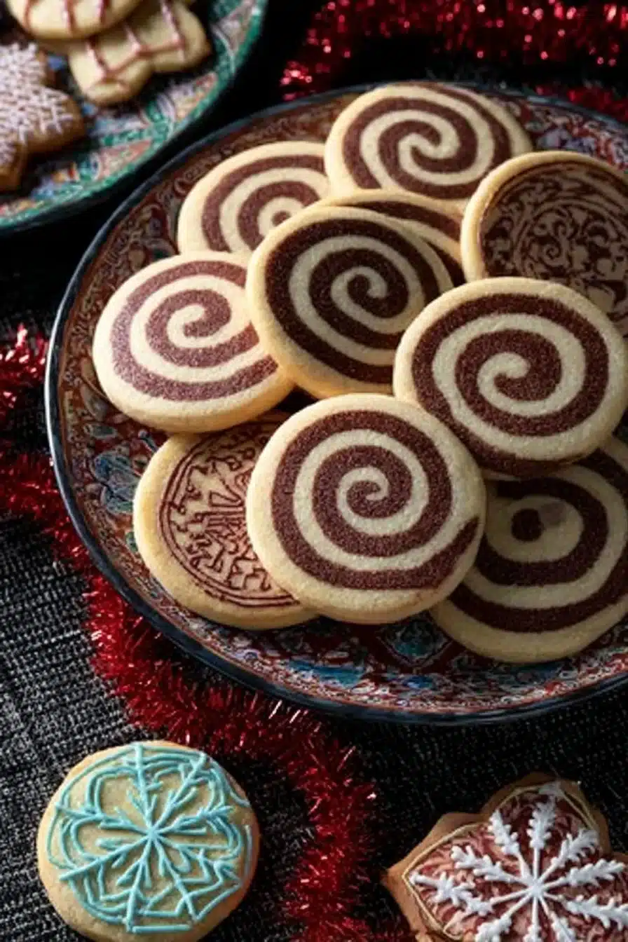 Biscuits de Noël moelleux décorés avec un glaçage festif