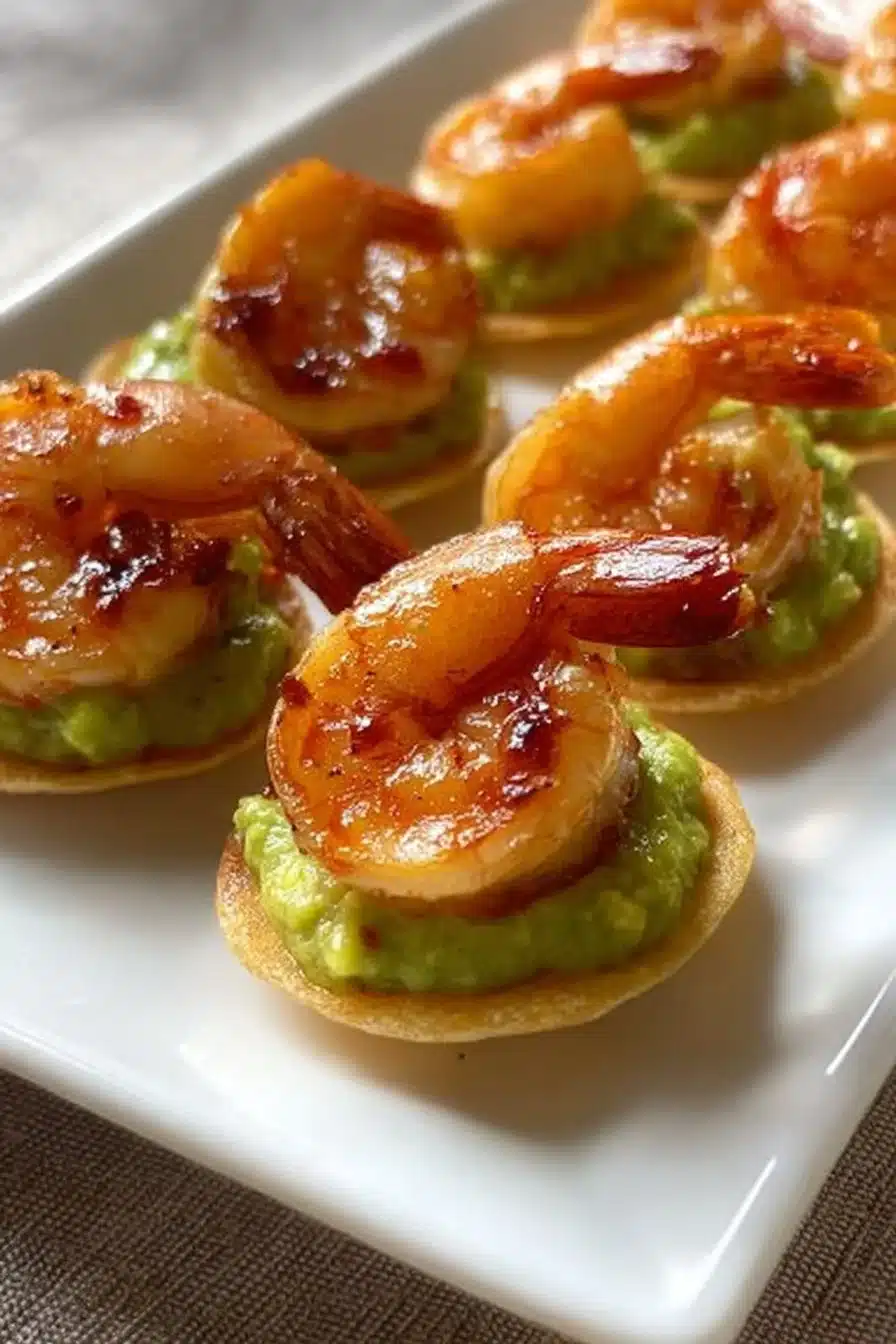 Blinis Avocat Crevettes, une recette fine pour apéritifs élégants.