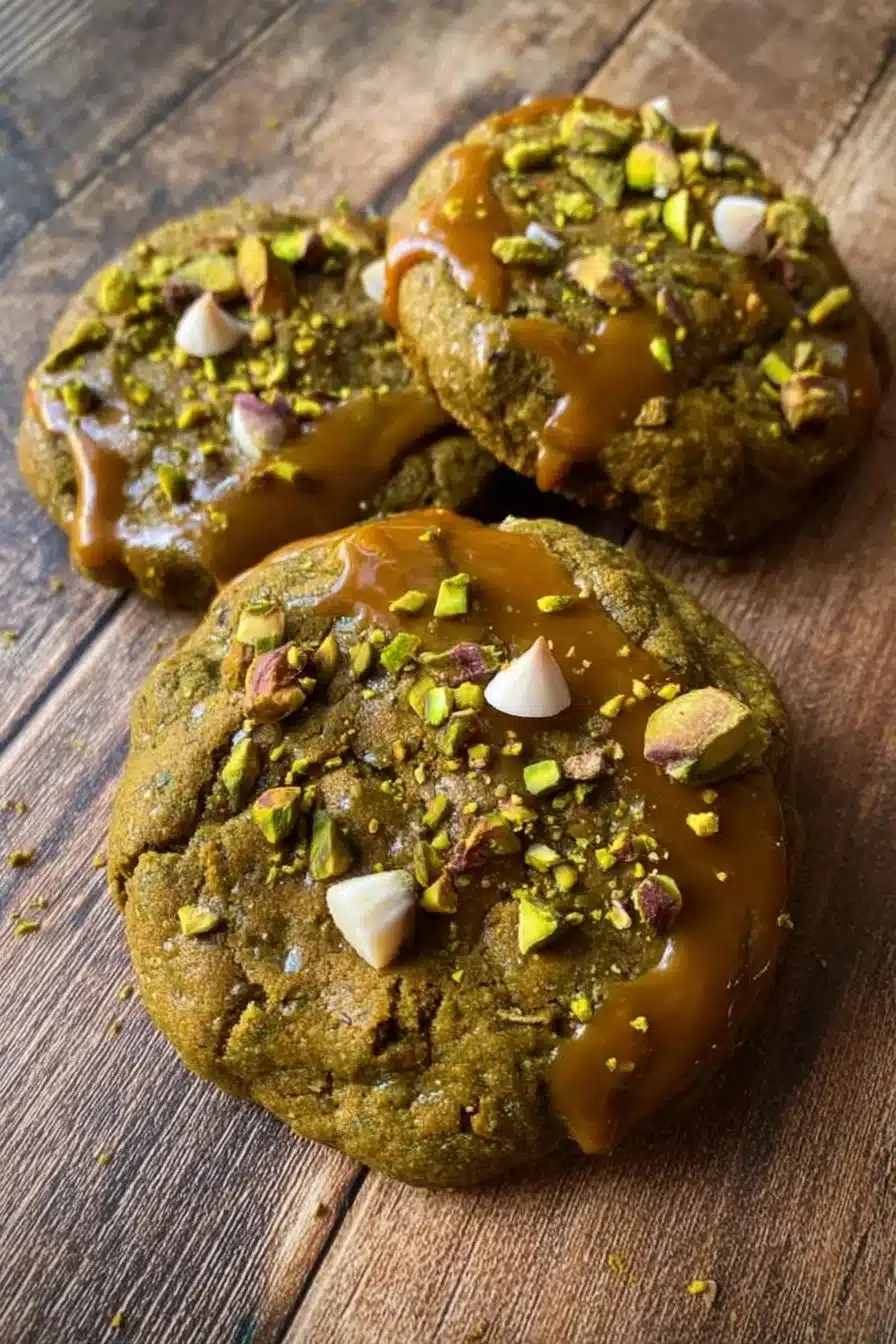 Cookies Crémeux aux Pistaches et Chocolat Blanc sur une assiette