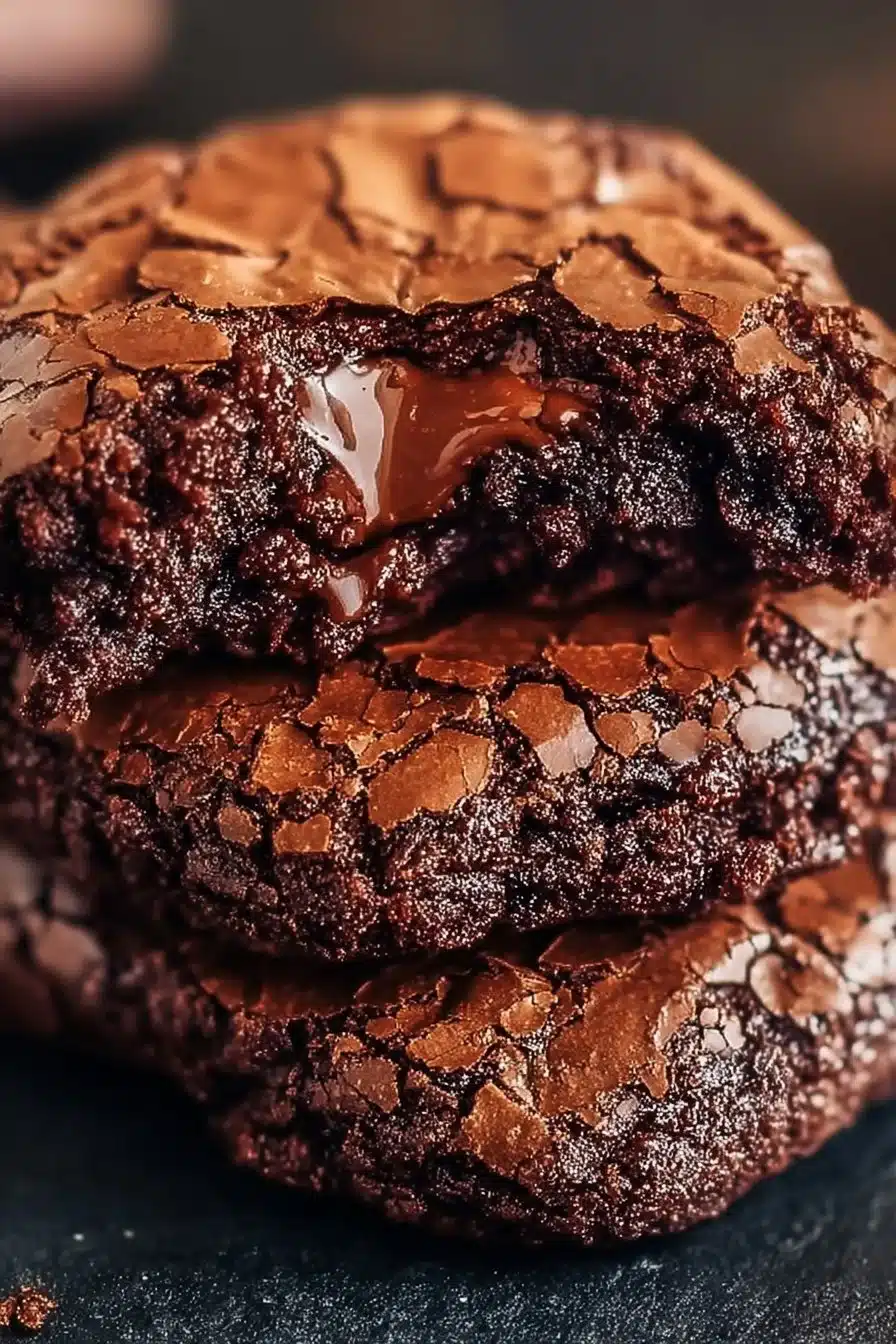 Cookies façon brownie au chocolat moelleux et fondant
