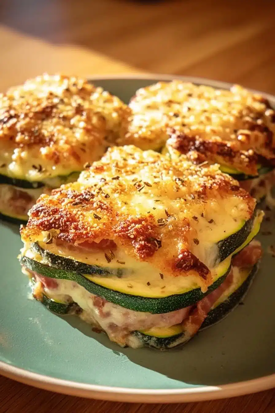 Cordon-bleu de courgette croustillant et savoureux, idéal pour vos repas.