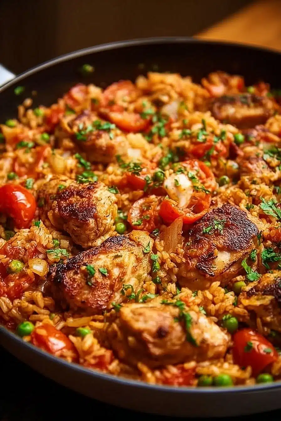 Recette de jambalaya au poulet facile et délicieuse