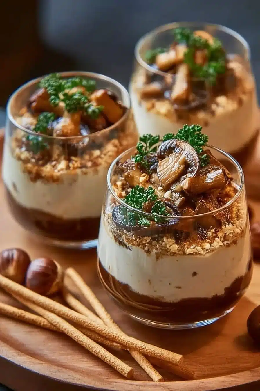 Tiramisu aux Champignons, un dessert créatif et savoureux fait maison.