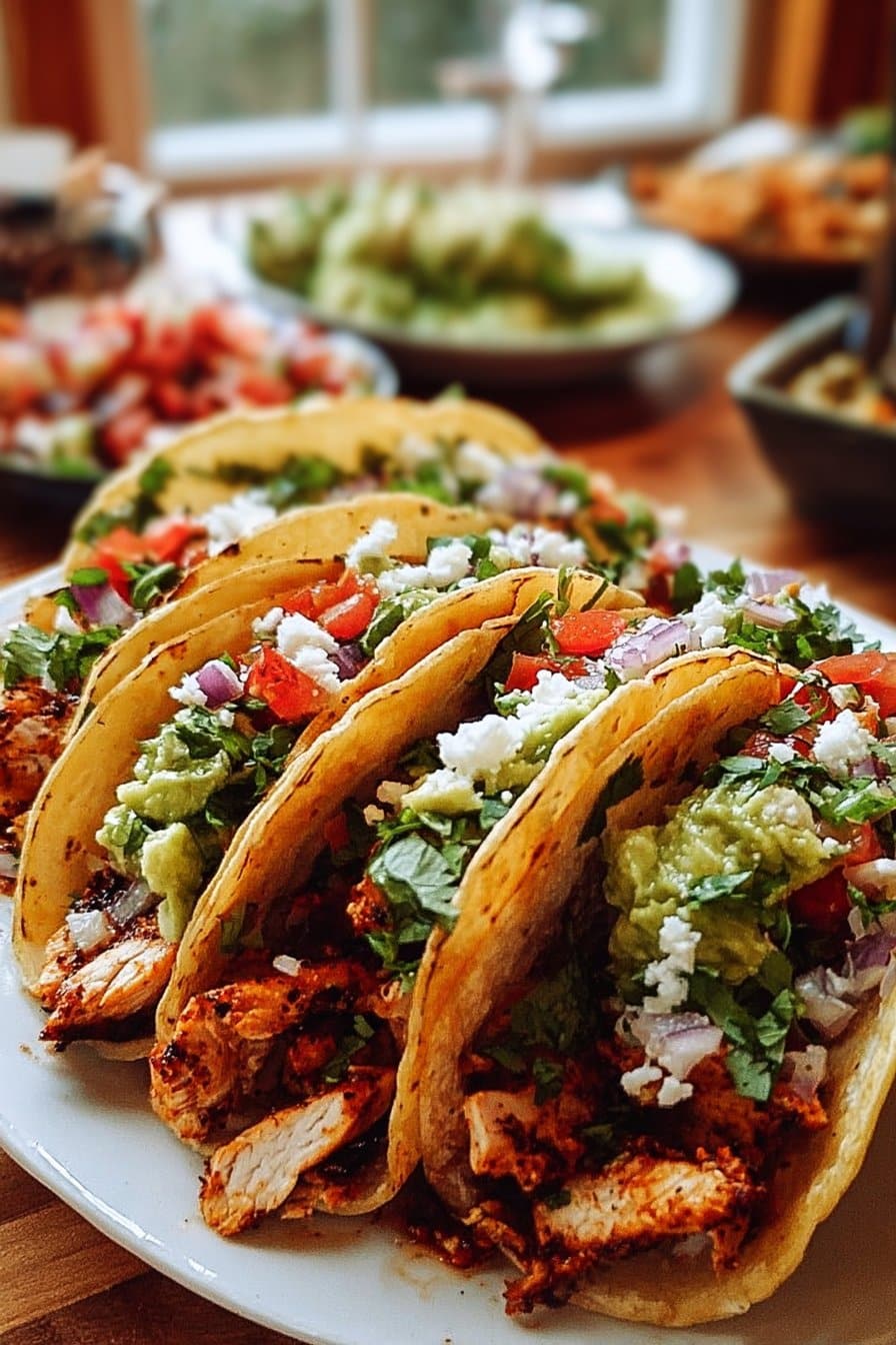 Tacos de poulet de rue