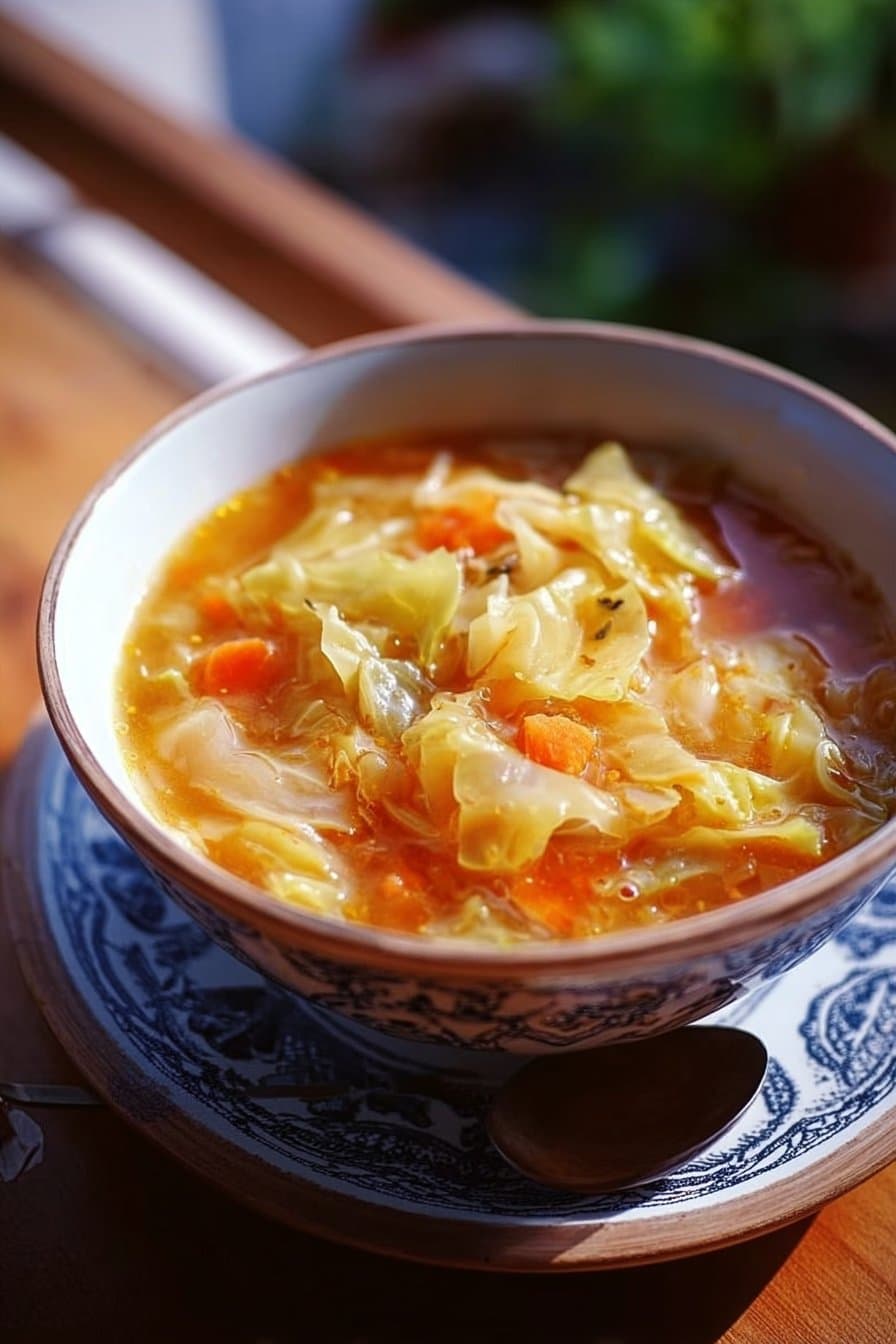 Soupe brûle-graisses au chou