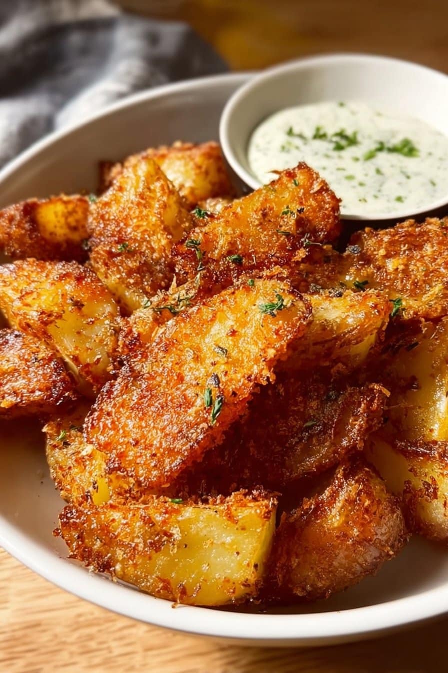 Crispy Parmesan Potatoes
