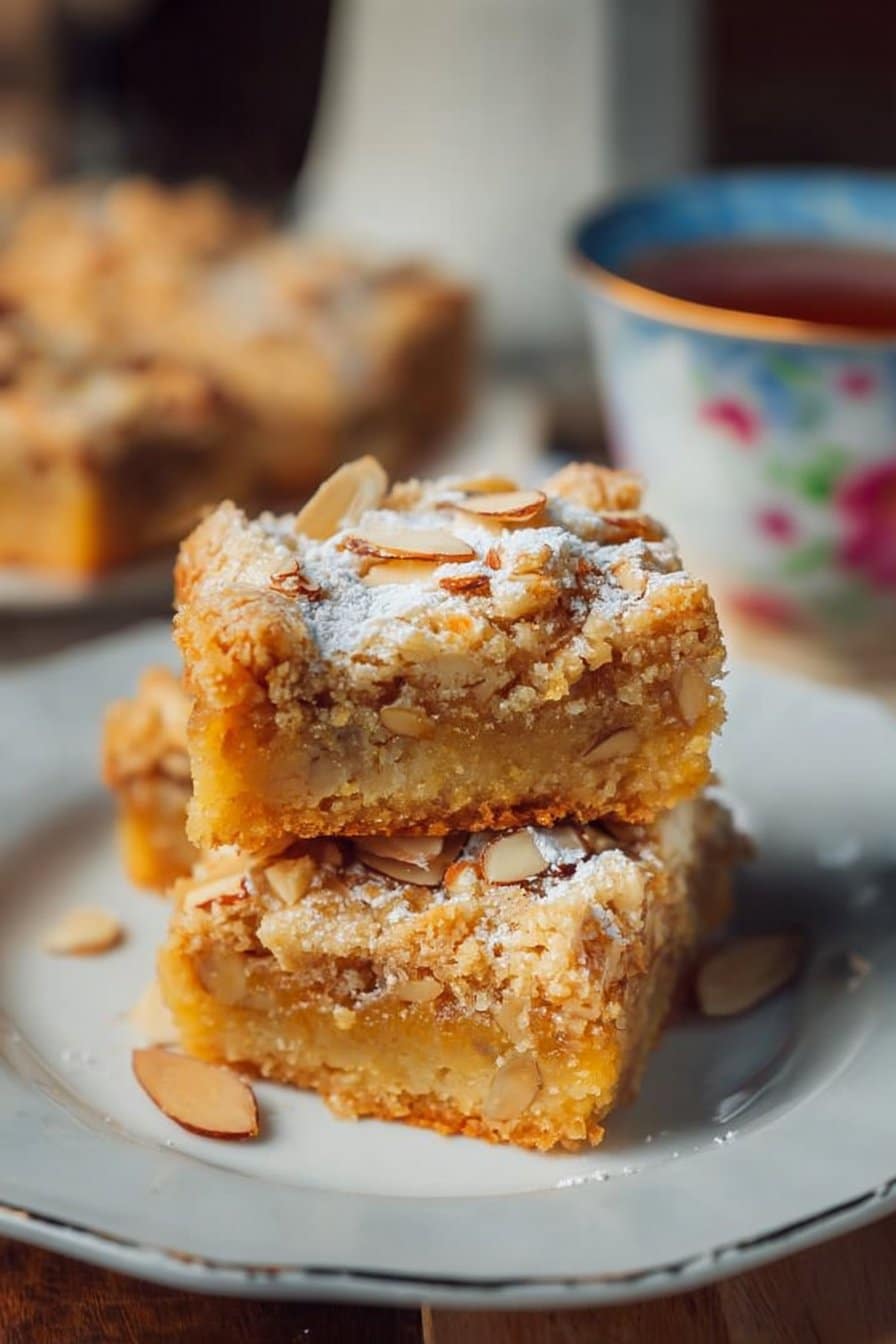 Ultra moist almond crumble squares
