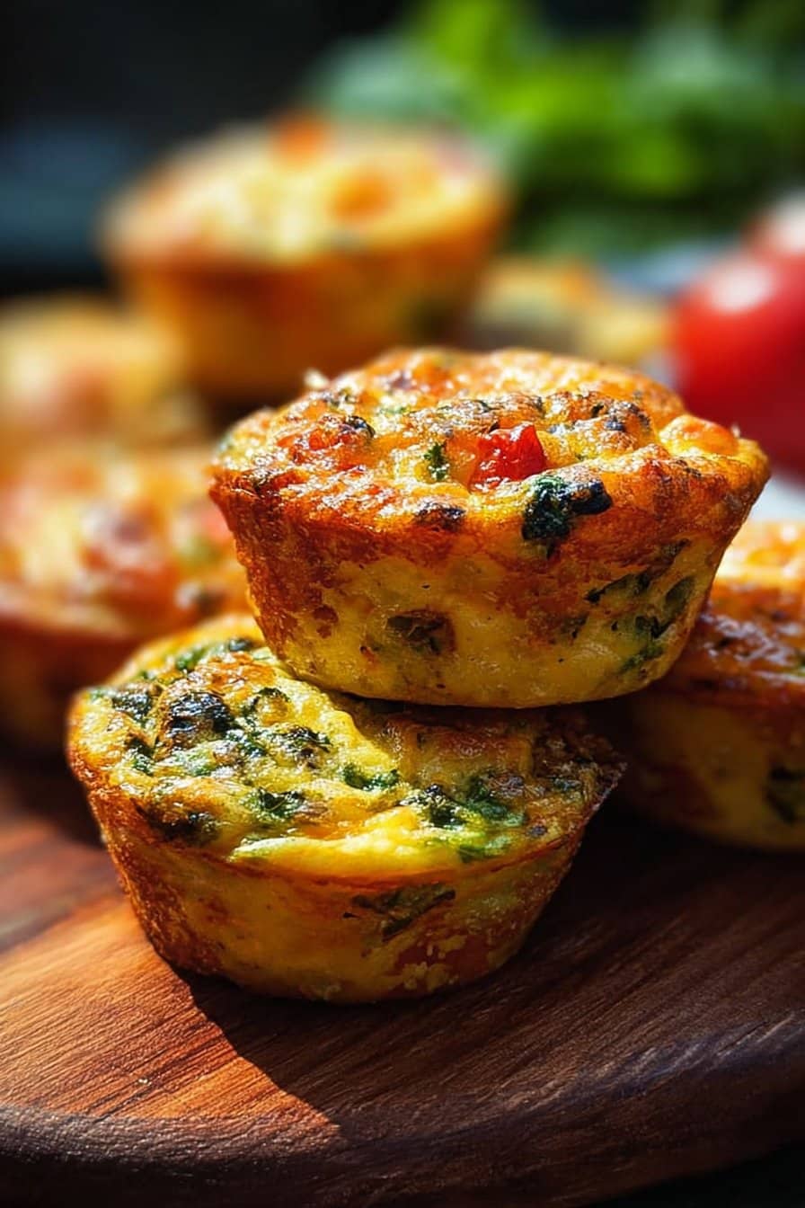 Muffins aux œufs et légumes