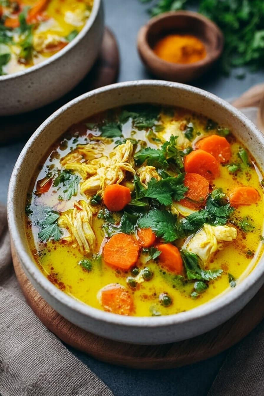 Soupe de Poulet au Curcuma Anti-Inflammatoire : Une Recette Incroyable Ultime