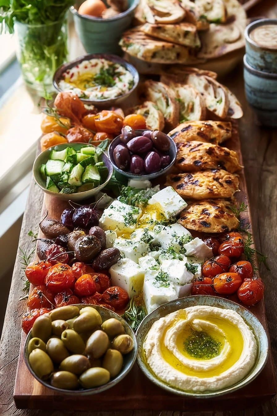 Plateau de brunch méditerranéen