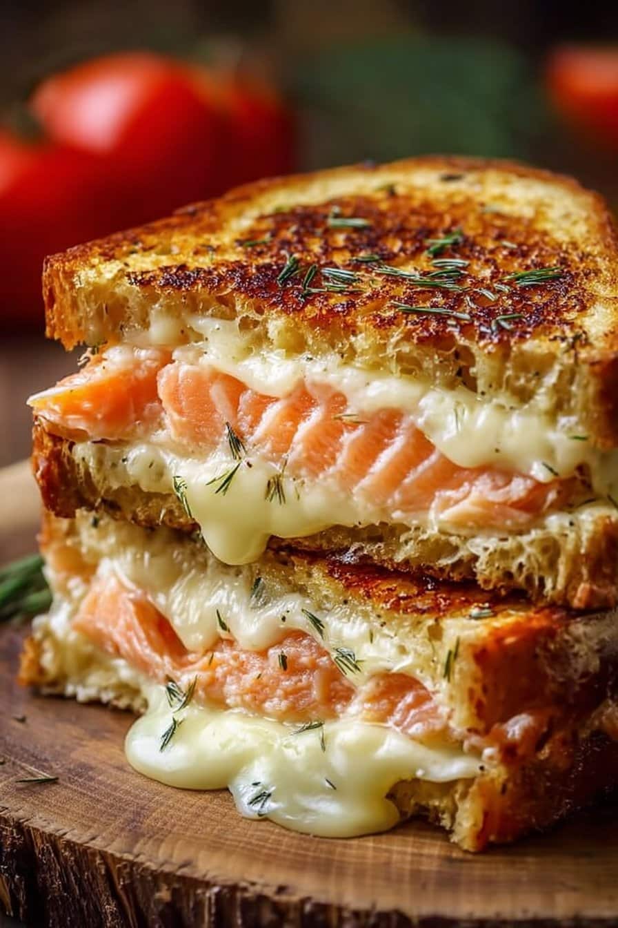 Croque-Norvégien au Saumon Fumé