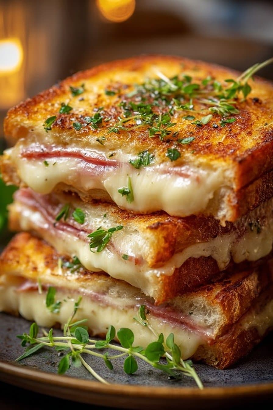 Croque-Monsieur à l'Italienne – Fondant & Gourmand