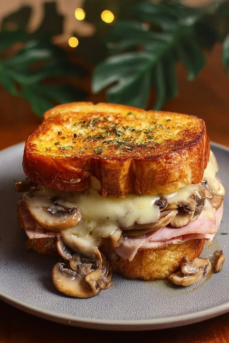 Croque-Monsieur Gourmand aux Champignons
