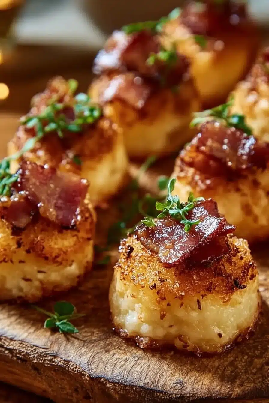 Bouchées Fondantes aux Lardons et Comté, une gourmandise savoureuse