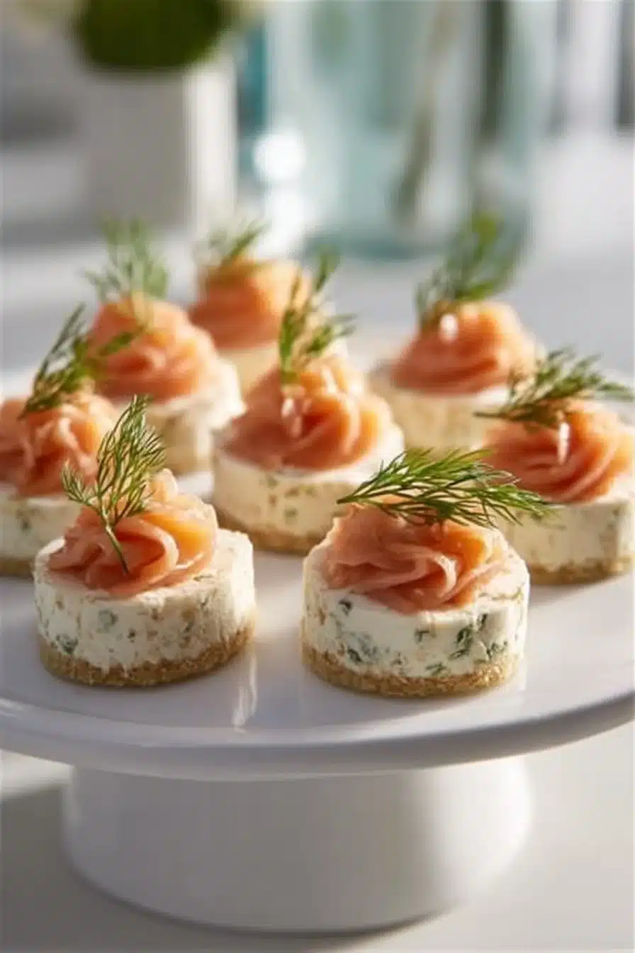 Cheesecake salé au saumon fumé, délicieux et crémeux, parfait pour l'apéritif.
