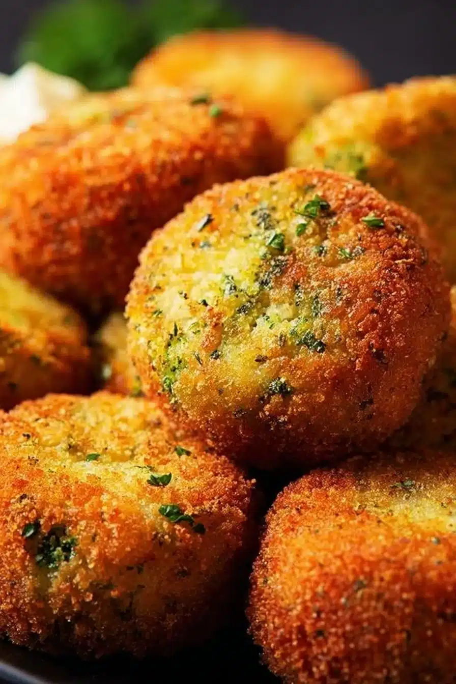 Croquettes de brocoli croustillantes prêtes à déguster pour un plat savoureux