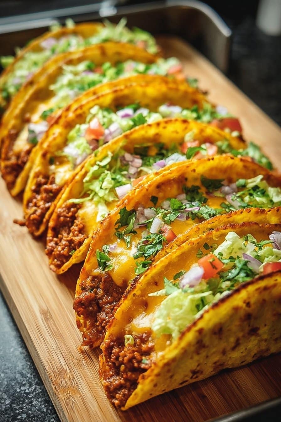 Tacos au fromage cuits au four (croustillants et garnis) que vous allez adorer