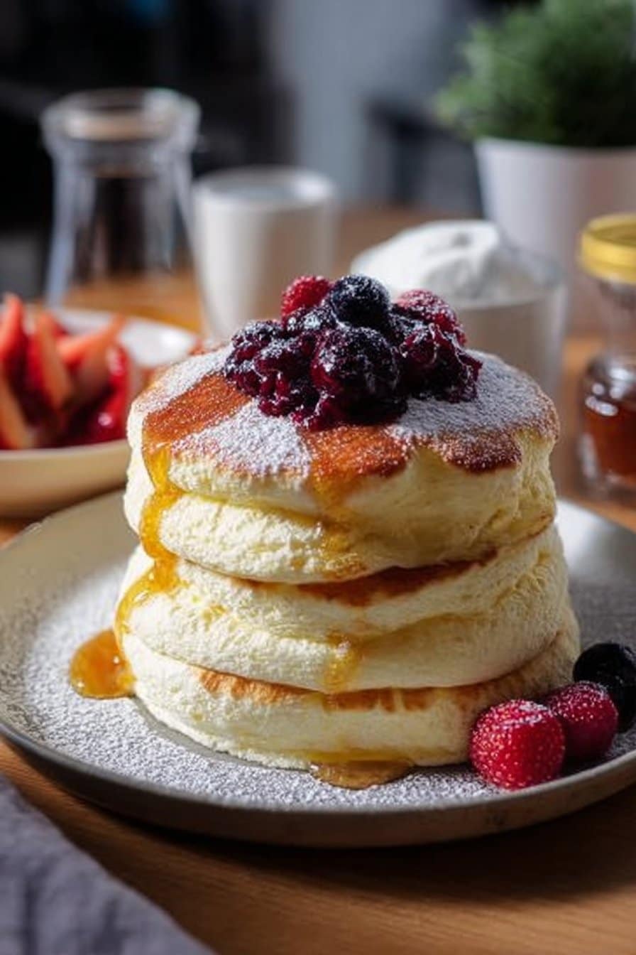 Pancakes soufflés japonais moelleux