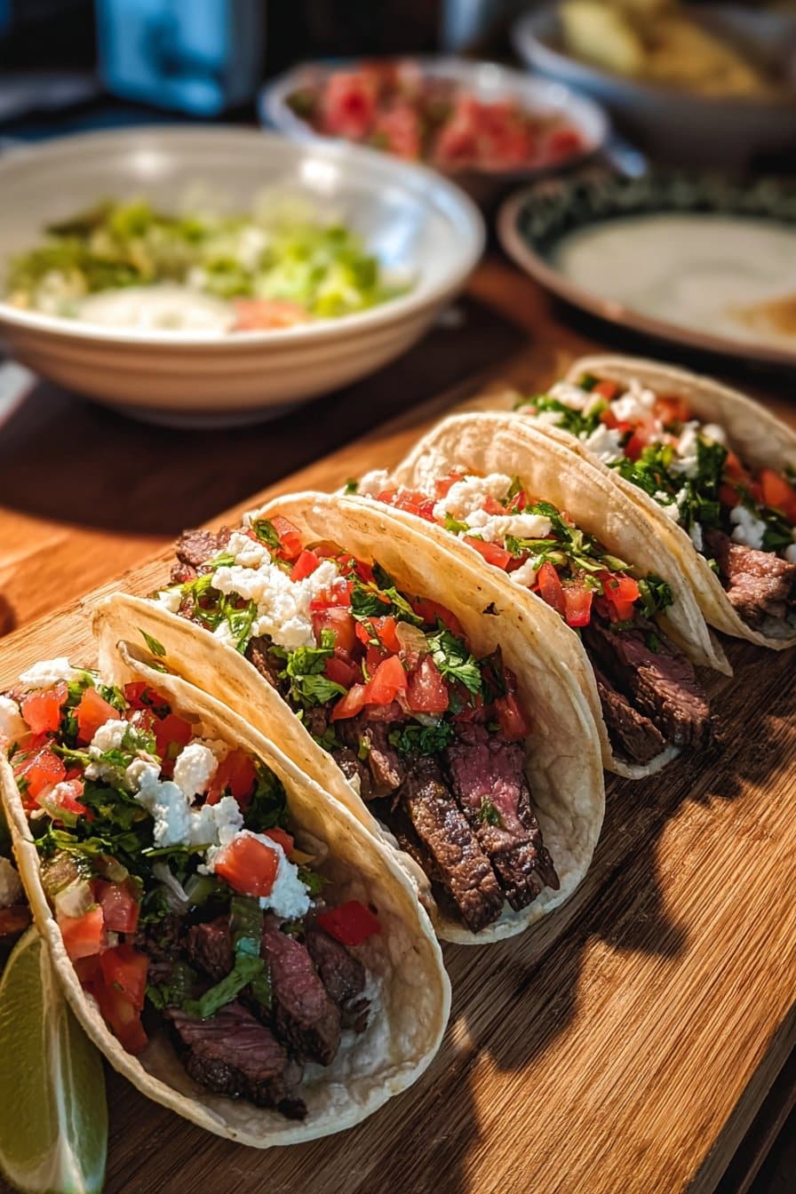 Tacos de Steak Savoureux