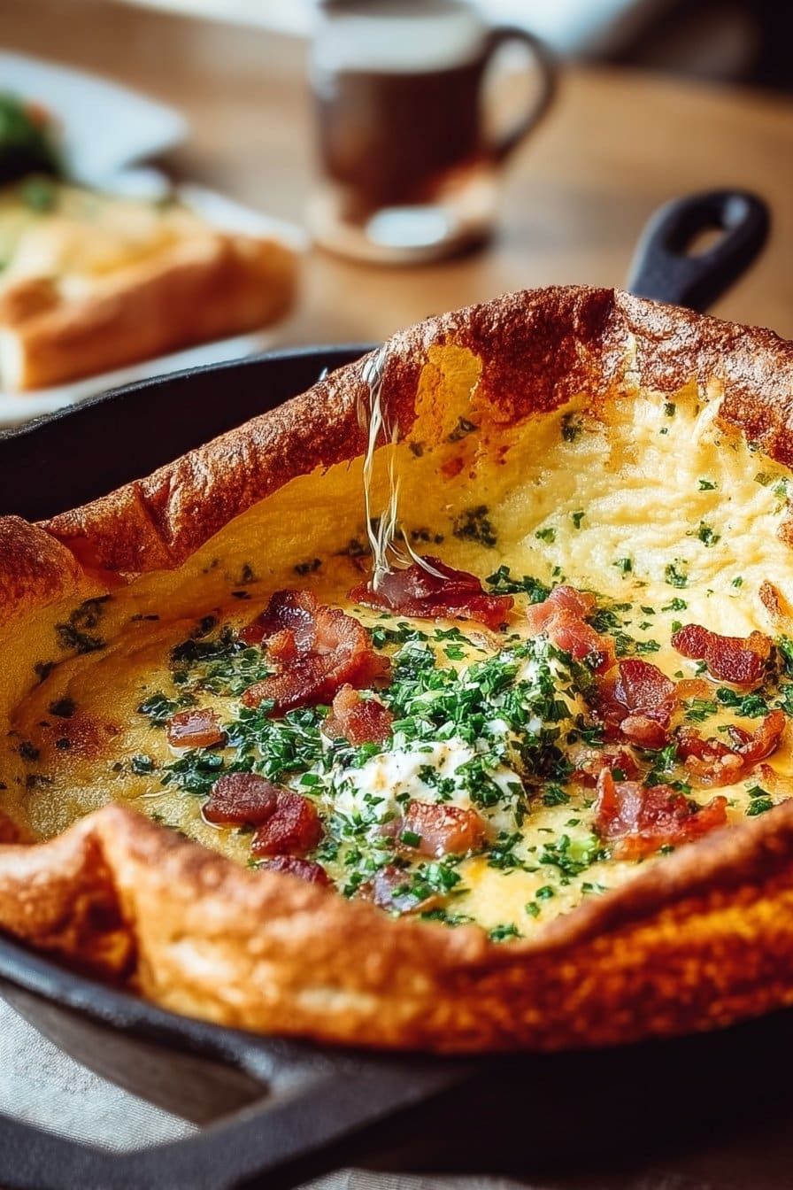 Gâteau néerlandais au cheddar savoureux et au bacon : une délicieuse gourmandise !