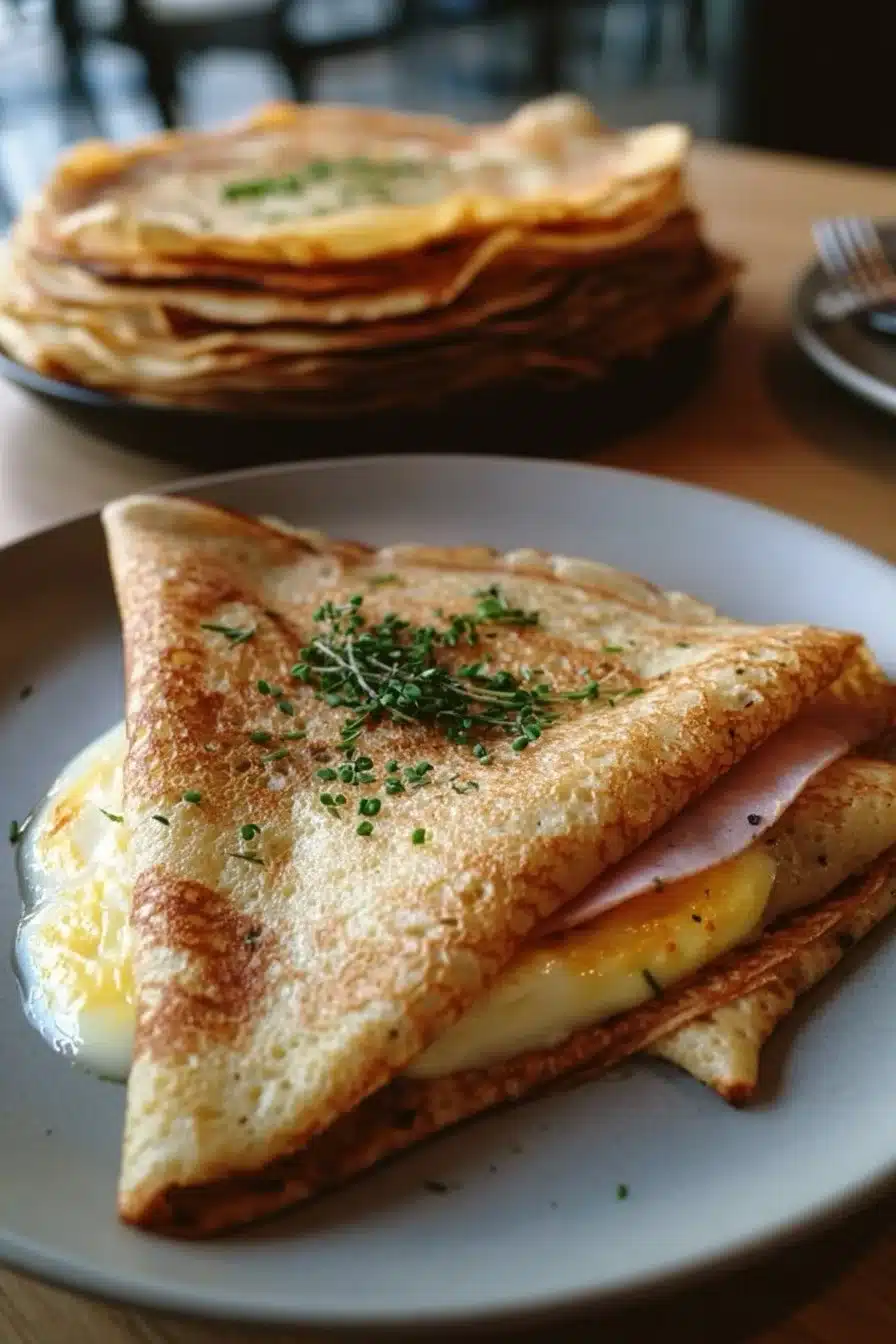 Galette Bretonne Complète avec fromage, jambon et œuf