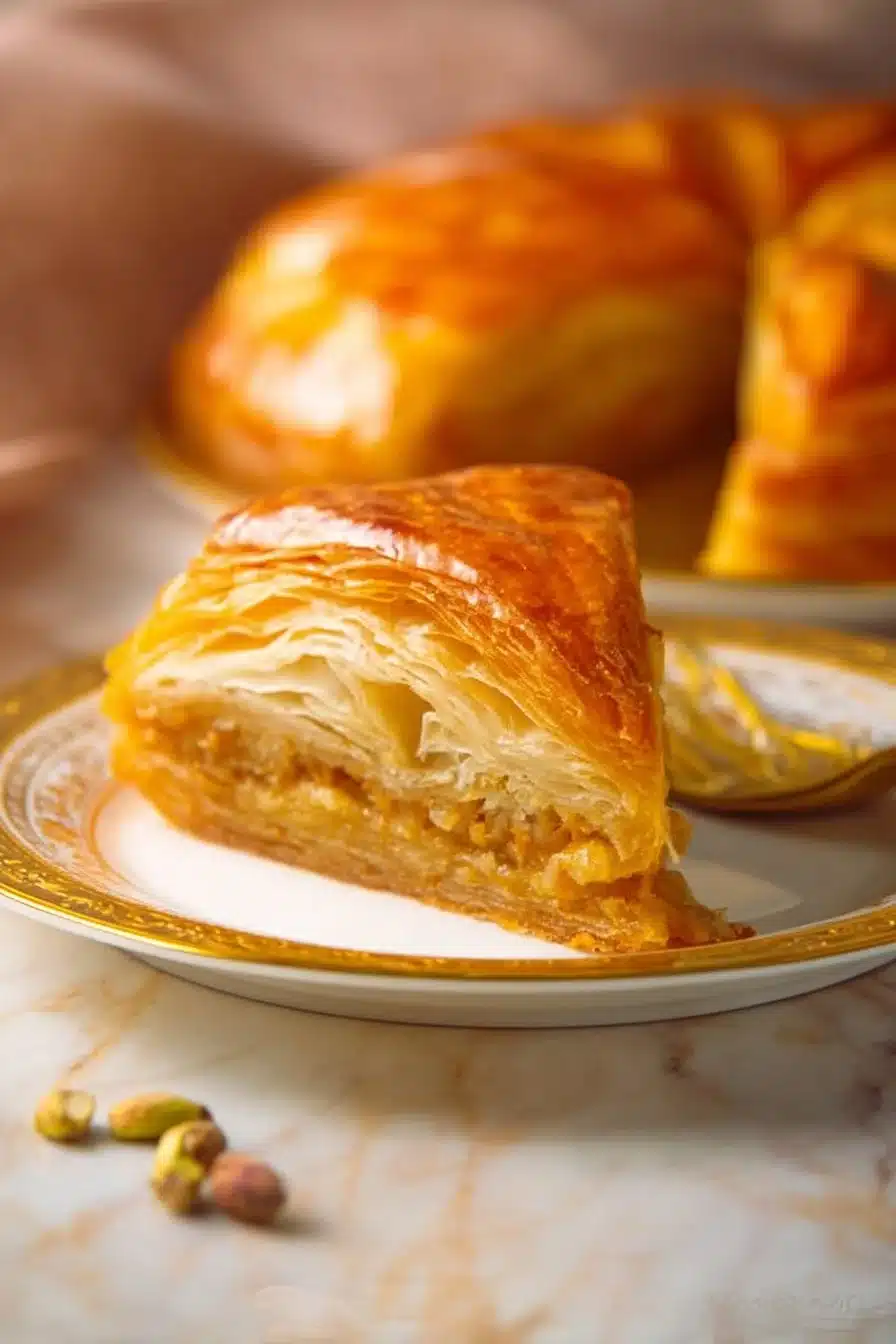 Galette des rois exotique mangue passion avec une garniture savoureuse